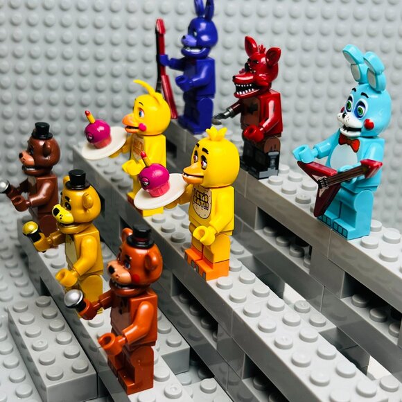 Five Nights at Freddy's Custom Minifigures Lot of 8 - Picture 3 of 3